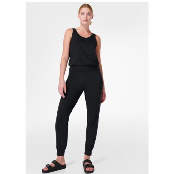 Sweaty Betty Gary Jumpsuit. Size: M Color: Black - Picture 2 of 7
